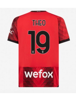 AC Milan Theo Hernandez #19 Replika Hemmakläder 2023-24 Kortärmad
